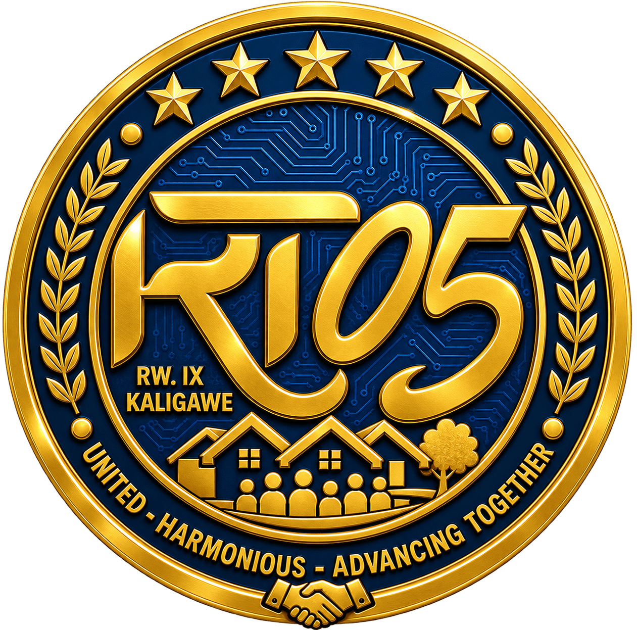 RT 05 RW 09 Kaligawe emblem